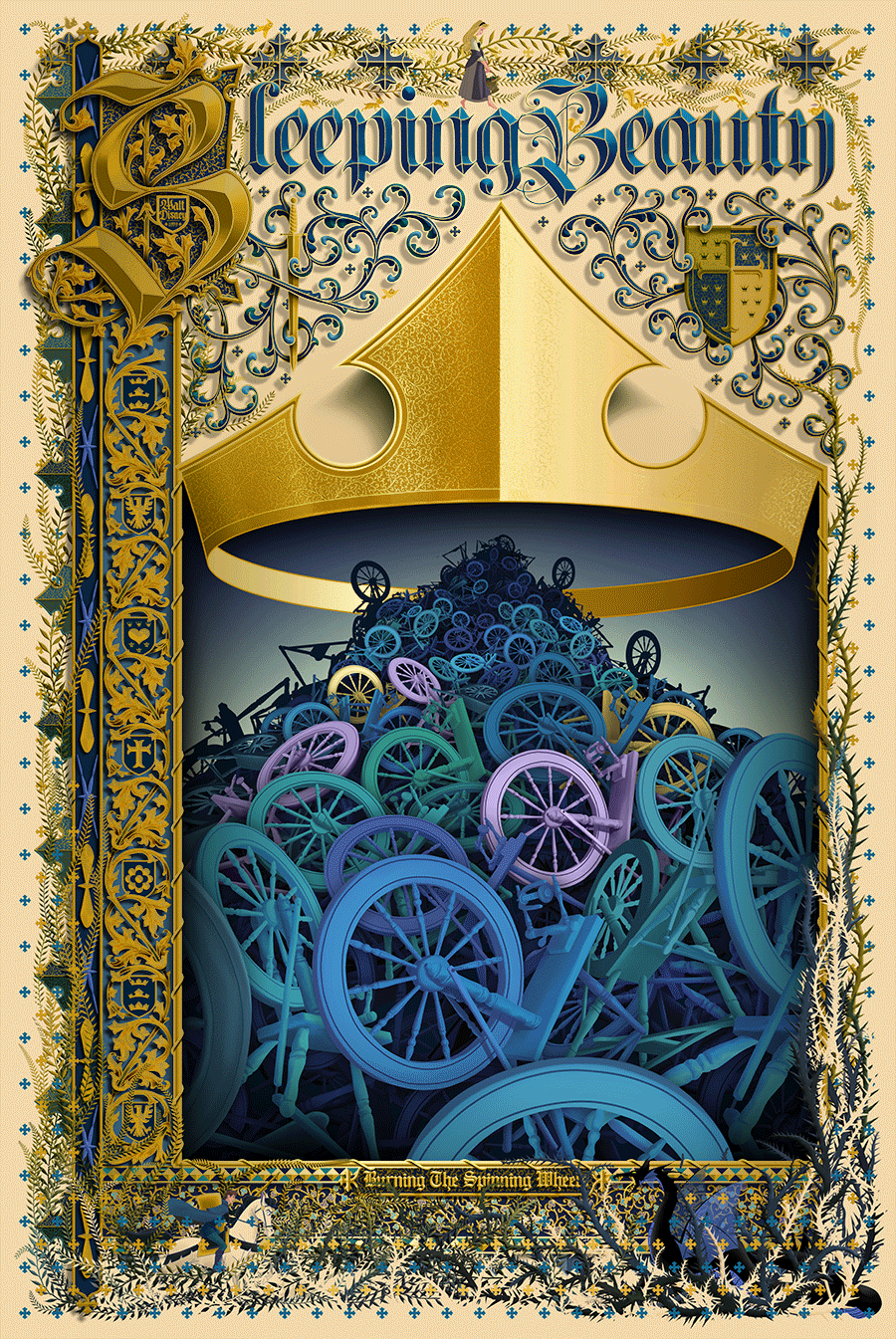 Ben Harman "Sleeping Beauty" Version B - Gold Foil Variant