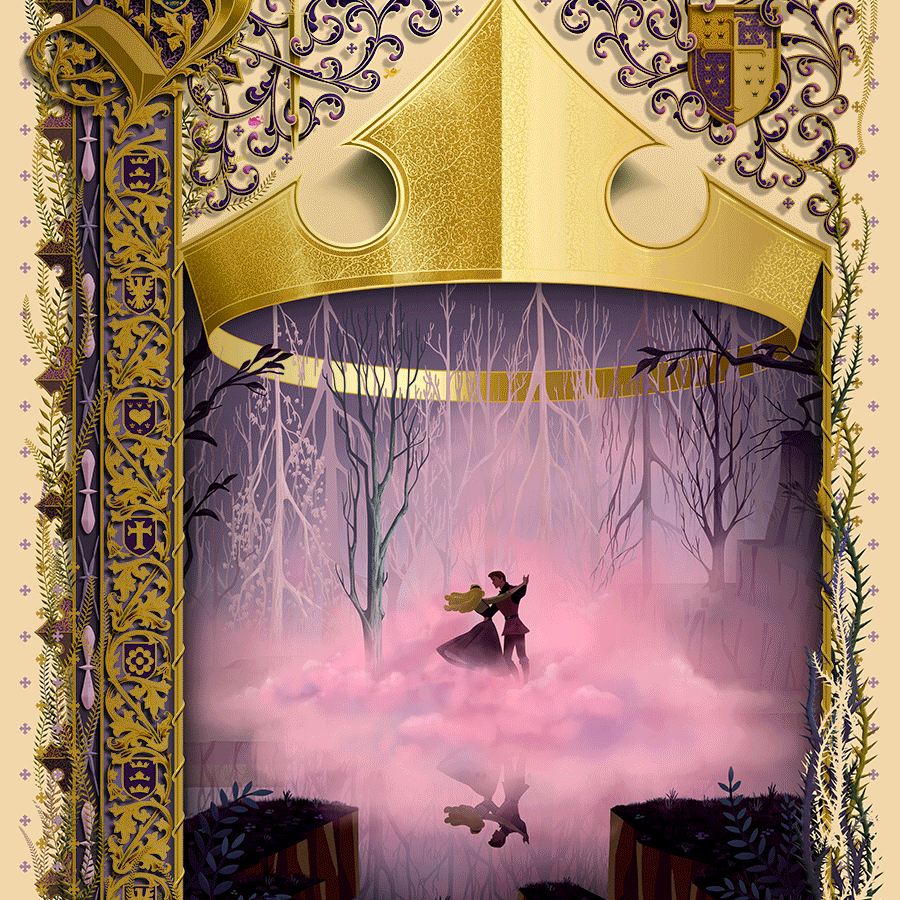 Ben Harman "Sleeping Beauty" Version C - Gold Foil Variant