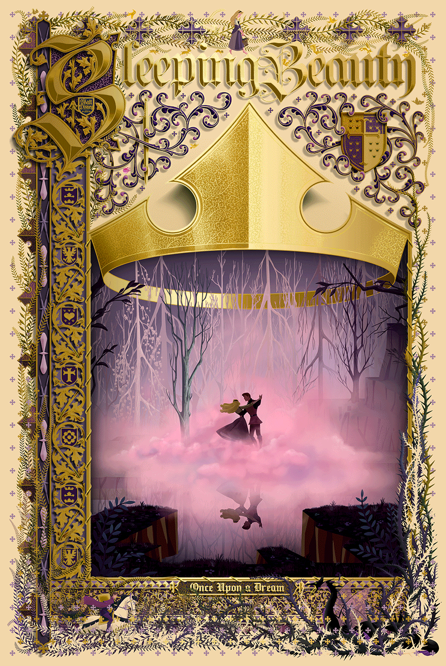 Ben Harman "Sleeping Beauty" Version C - Gold Foil Variant