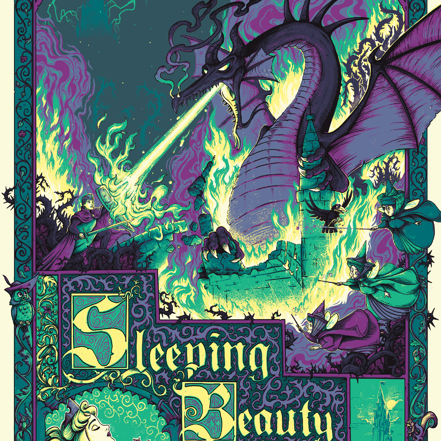 Alex Hovey "Sleeping Beauty" Acrylic Panel Print