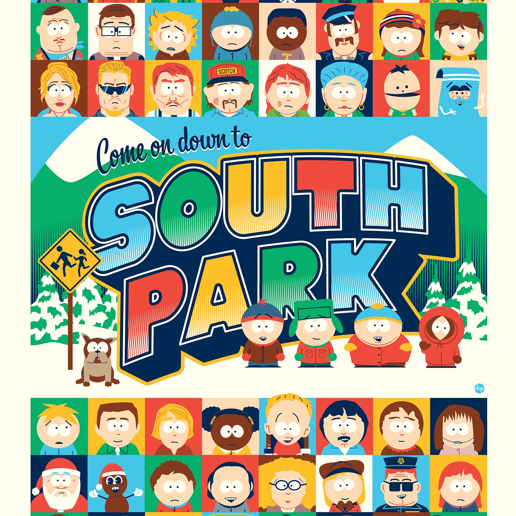 Dave Perillo "Come on down to South Park" Acrylic Panel Print