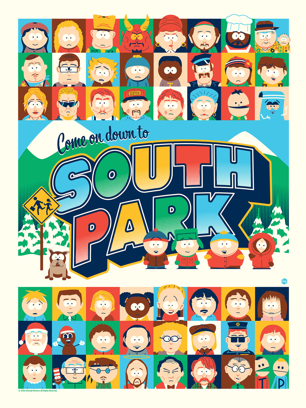Dave Perillo "Come on down to South Park" Acrylic Panel Print