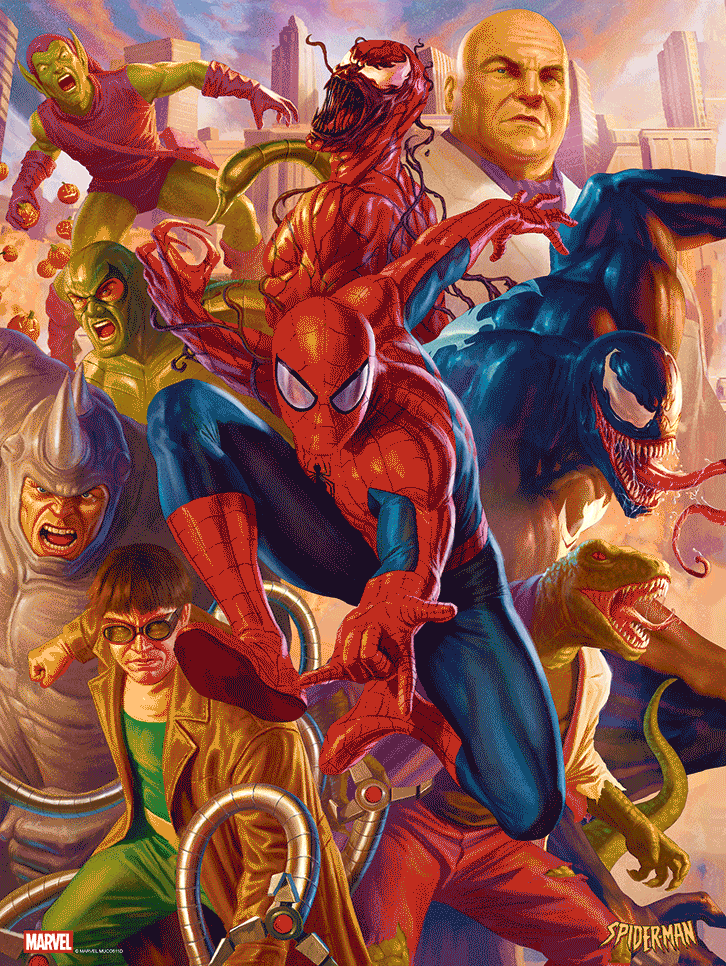 Carlos Dattoli "Tangled Threats (Spider-Man)" 3D Lenticular