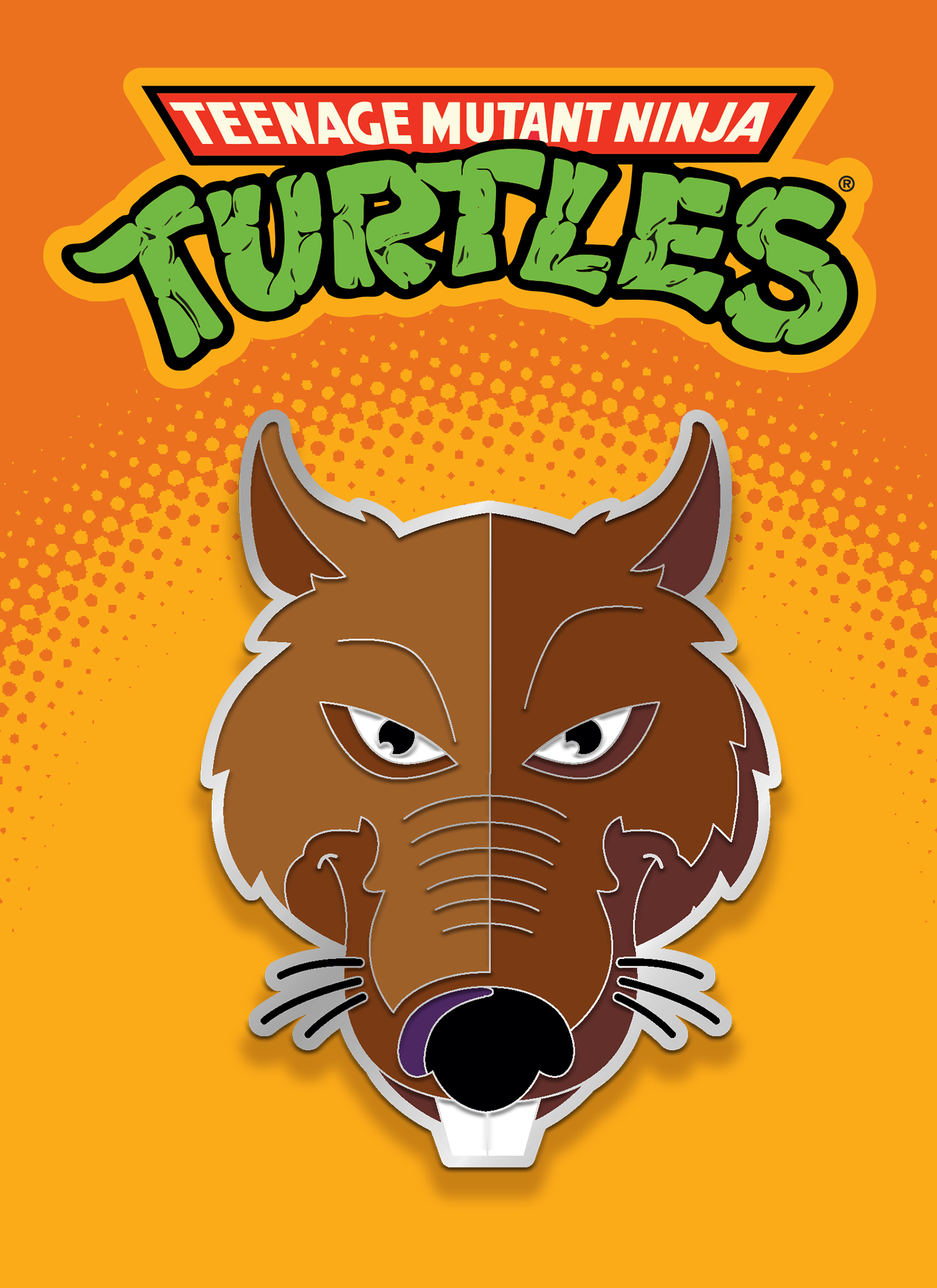 Tom Whalen "TMNT: Splinter, Rocksteady & Raphael" Enamel Pin SET