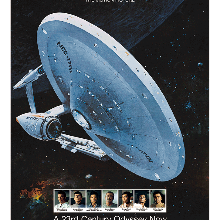 John Berkey "Star Trek: The Motion Picture - 1978 Teaser" 3D Lenticular PLEX