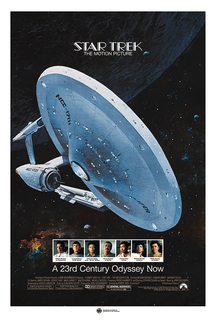 John Berkey "Star Trek: The Motion Picture - 1978 Teaser" 3D Lenticular PLEX