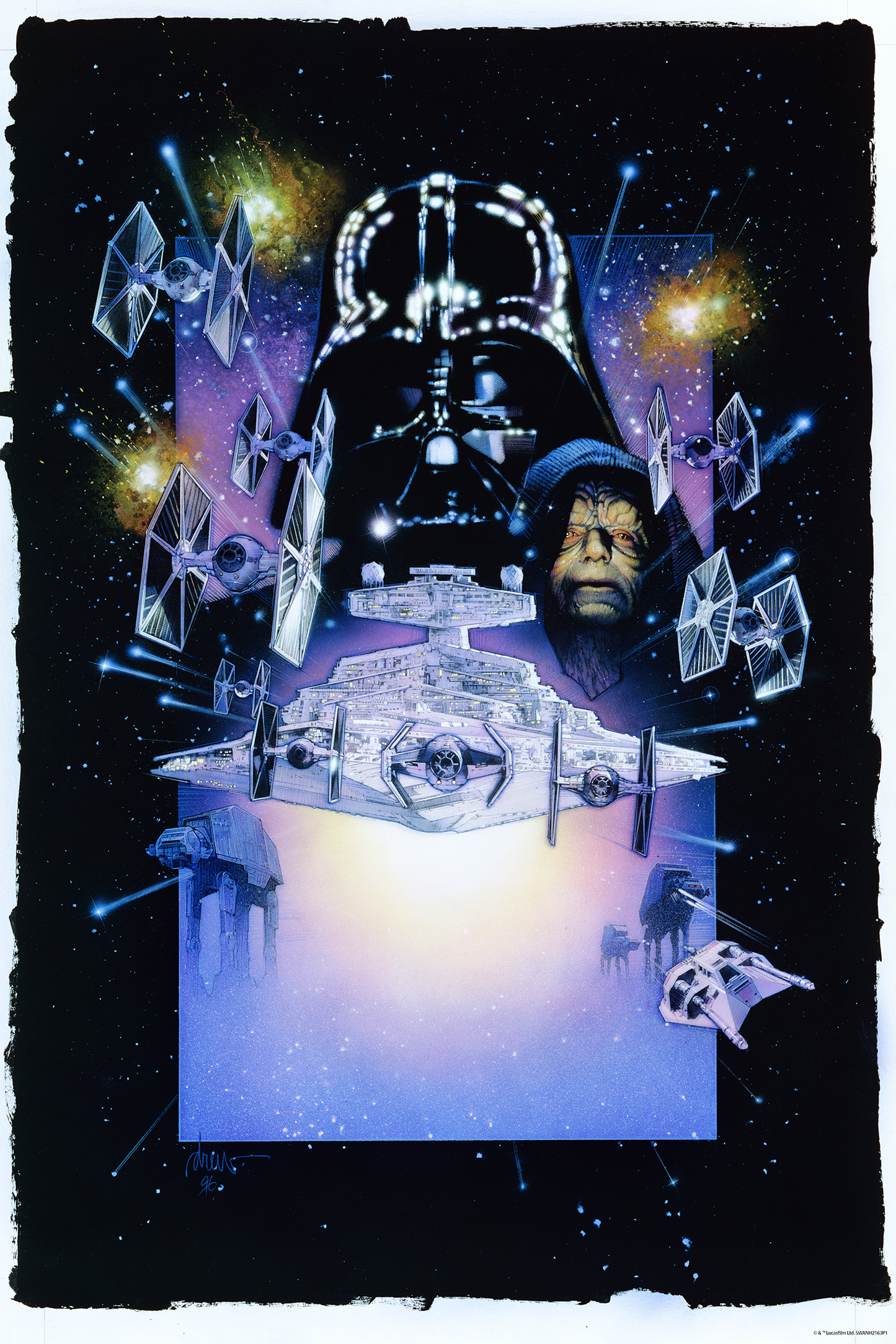 Drew Struzan "Original Star Wars Trilogy" Giclee Brush Stroke - SET