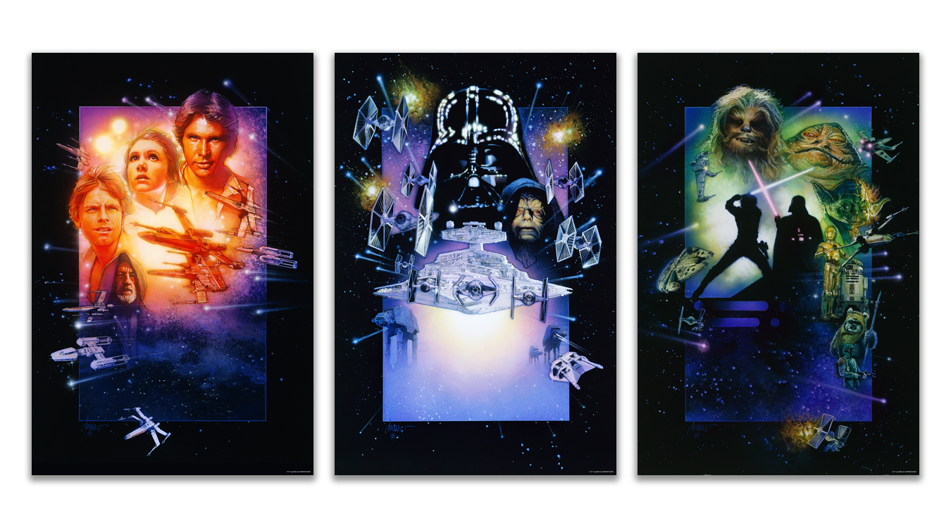 Drew Struzan "Original Star Wars Trilogy" Art Print Variant - SET