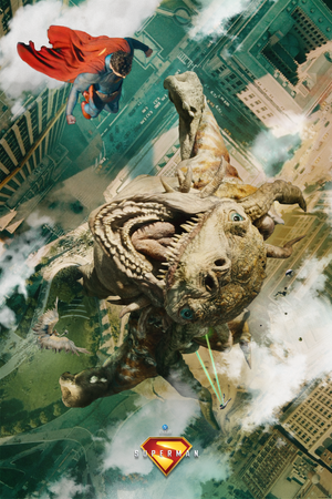 Greg Ruth "Superman vs. Kaiju"