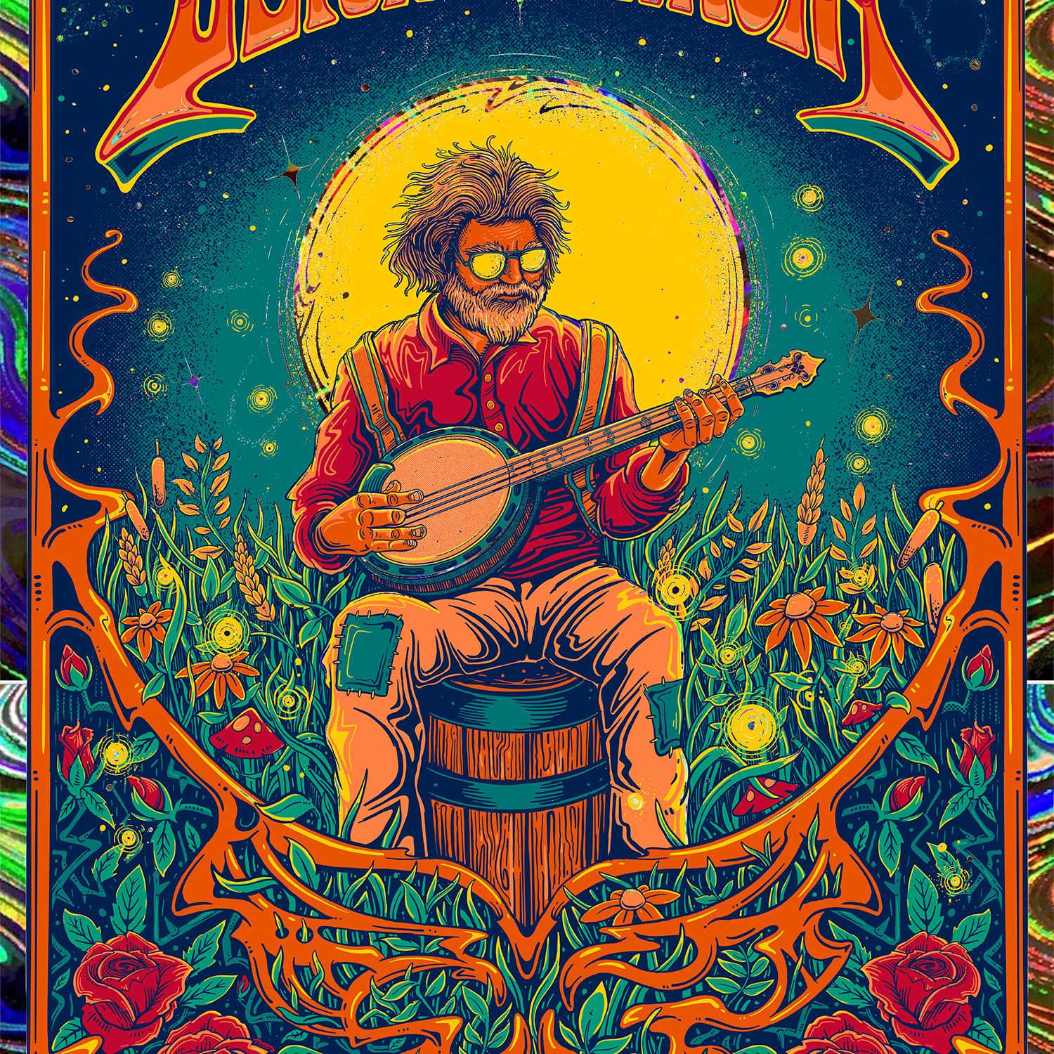 ZazzCorp "Jerry Garcia" Swirl Foil Edition