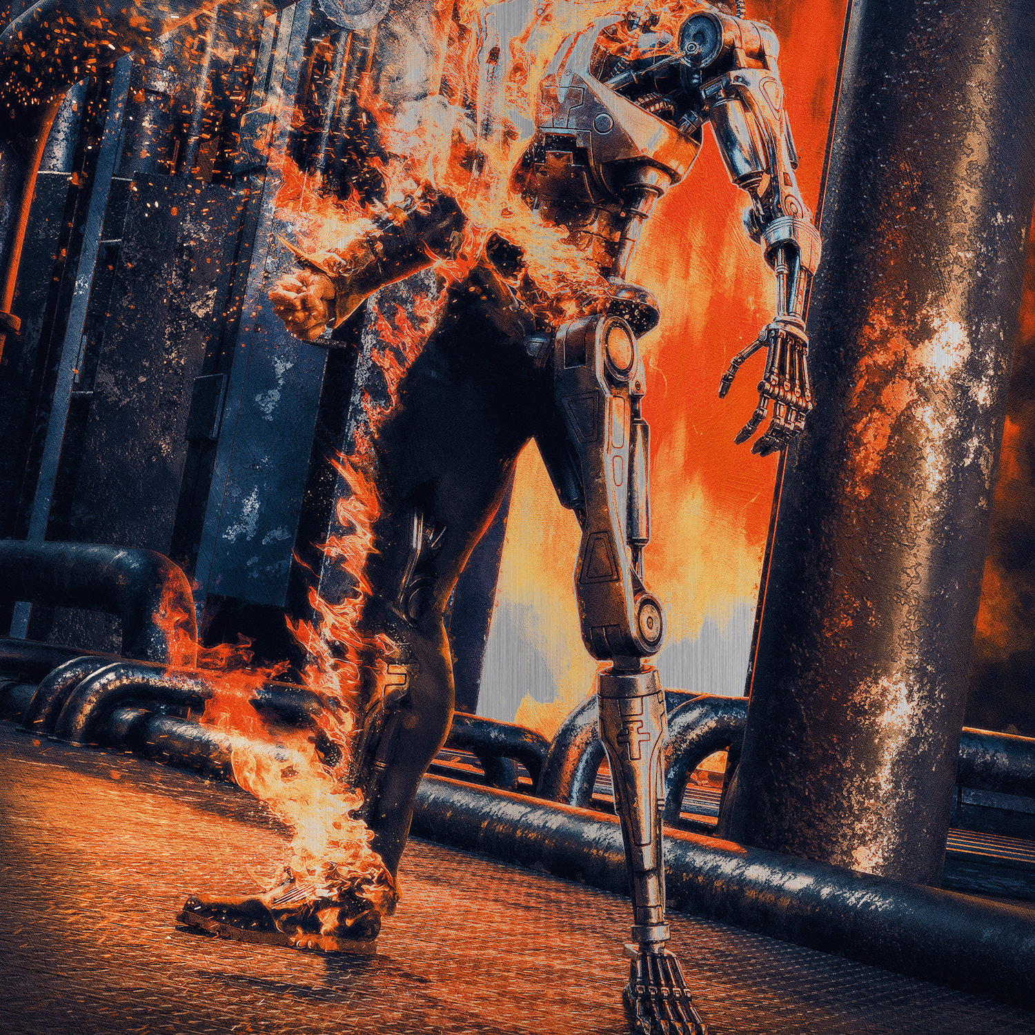 Chris Skinner "Terminator 2: Judgment Day" Aluminum Panel