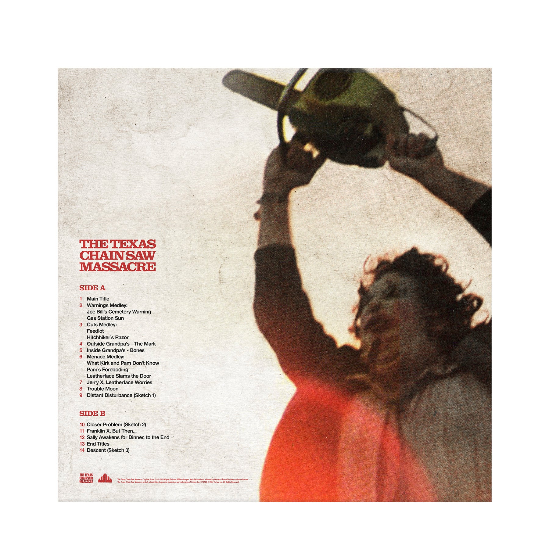 THE TEXAS CHAIN SAW MASSACRE Original Motion Picture Score LP