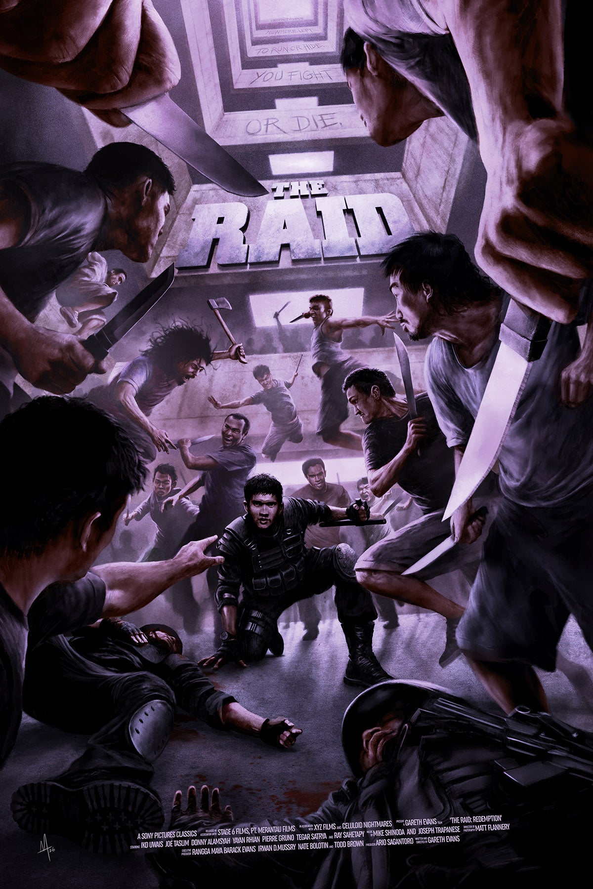 Dave Merrell "The Raid" Variant - Acrylic Panel Print