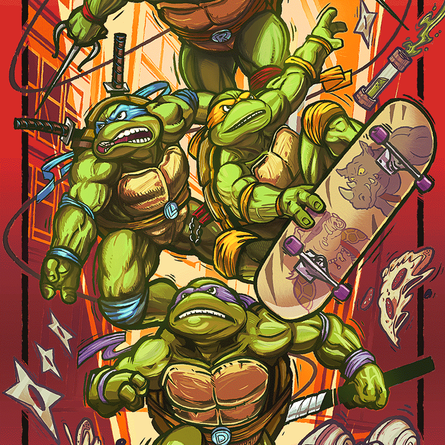 Hernan Carracedo "Cowabunga!" Red Foil Variant