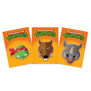 Tom Whalen "TMNT: Splinter, Rocksteady & Raphael" Enamel Pin SET