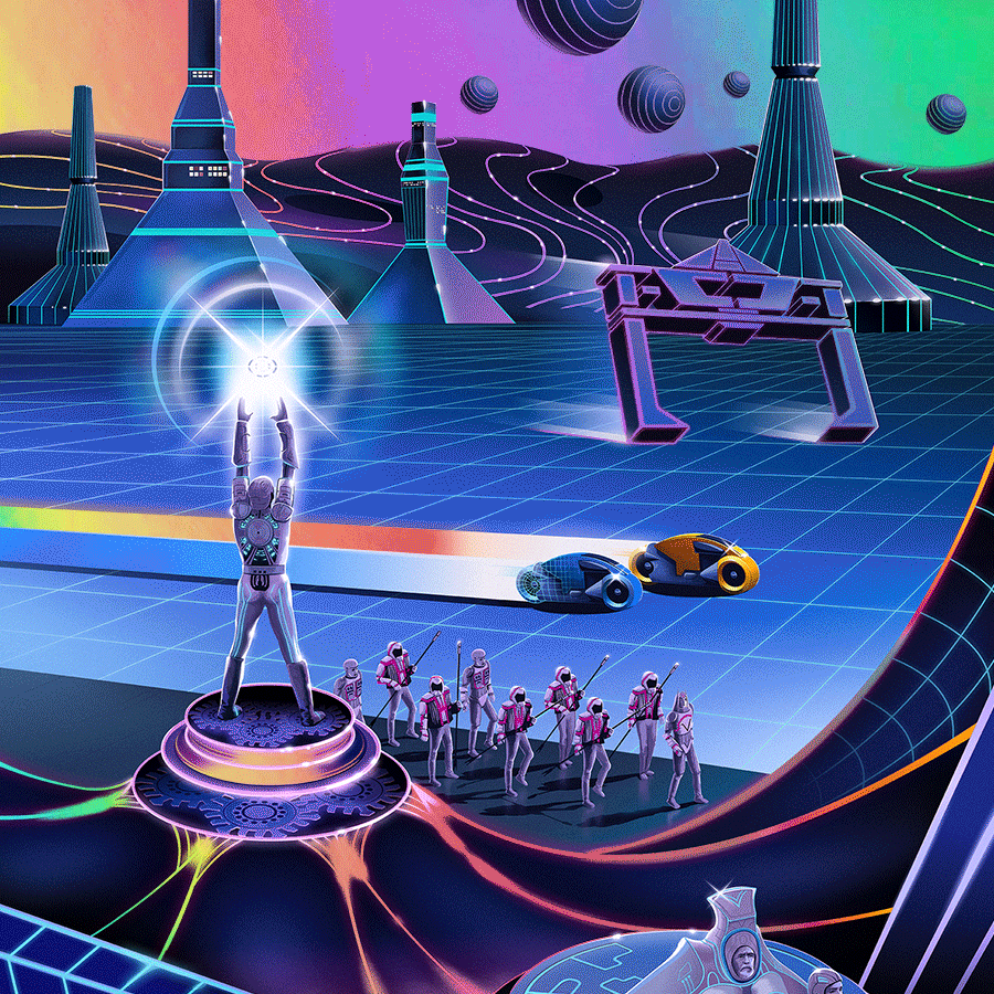 Mr. Melville "Tron" Rainbow Foil Variant