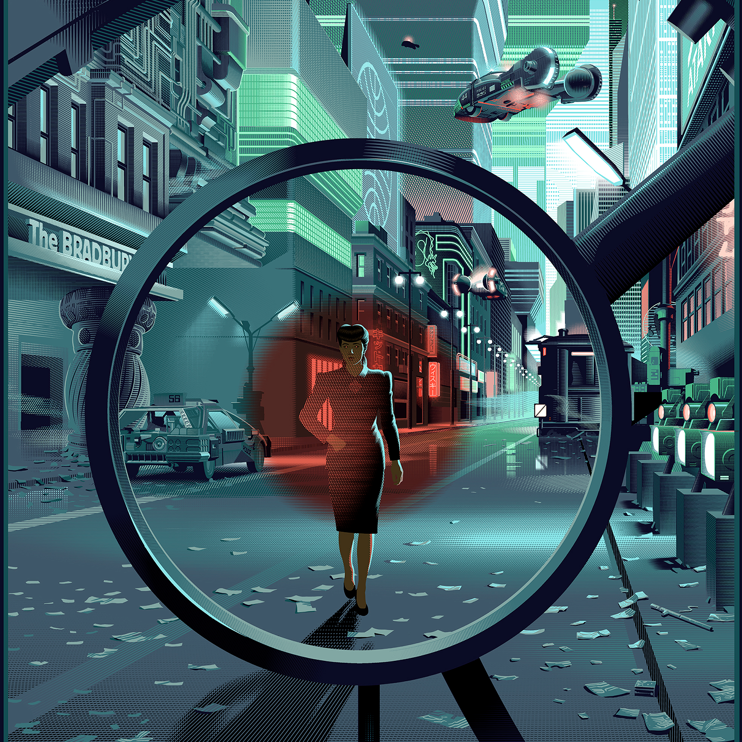 Laurent Durieux "Blade Runner (No Expectation Boulevard)" Timed Edition
