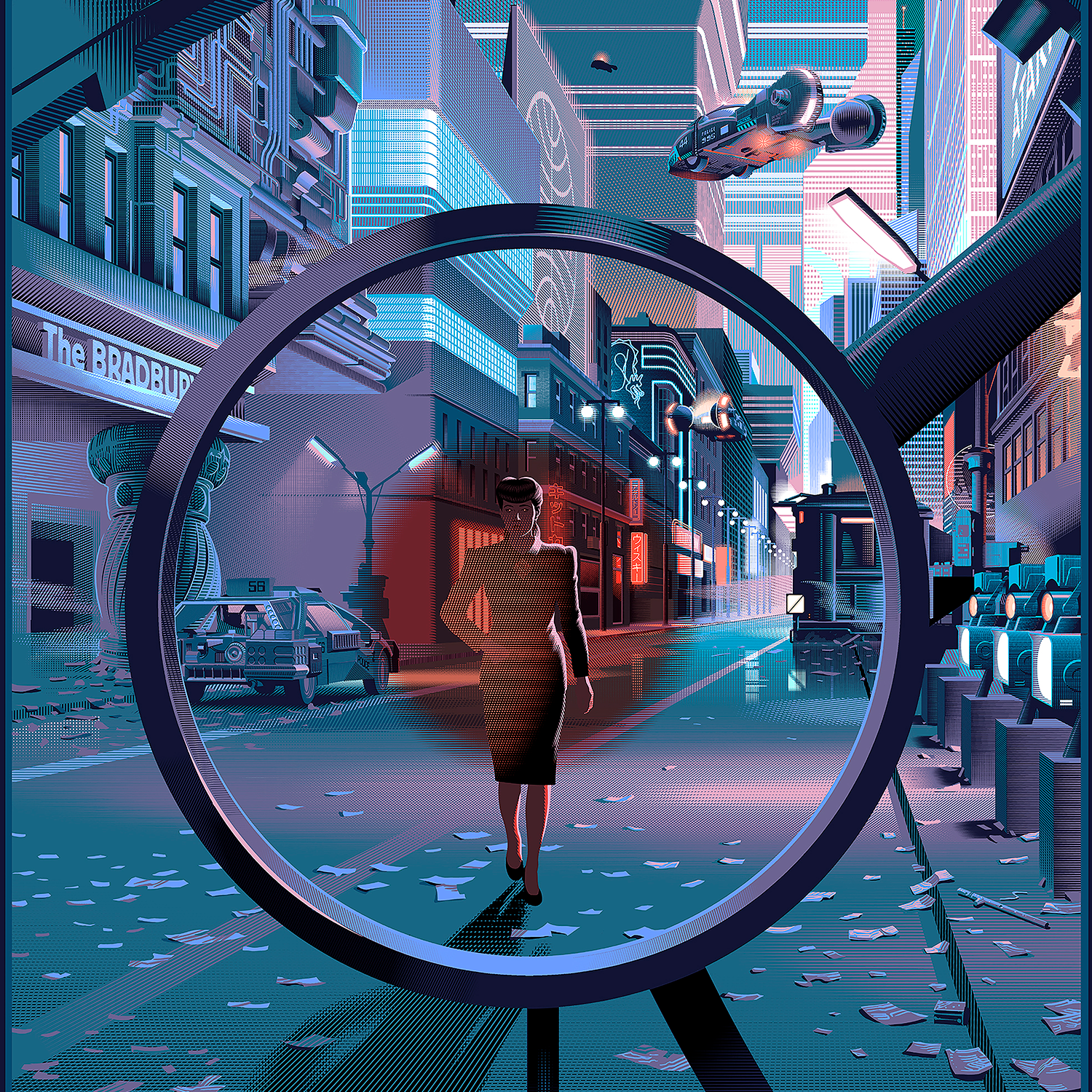 Laurent Durieux "Blade Runner (No Expectation Boulevard)" Variant