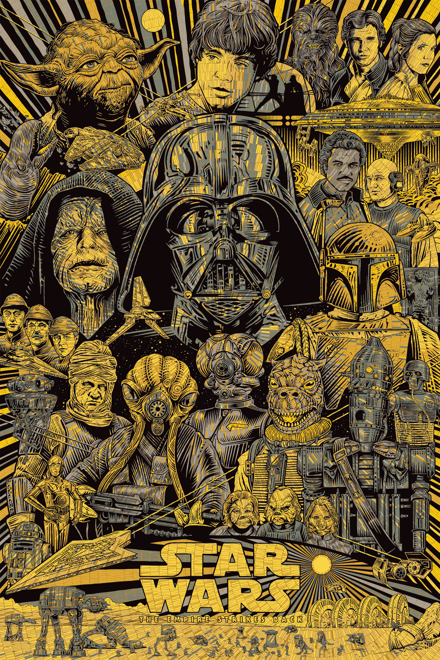 Todd Slater "Echoes of the Empire (Star Wars)" Antique Gold Variant