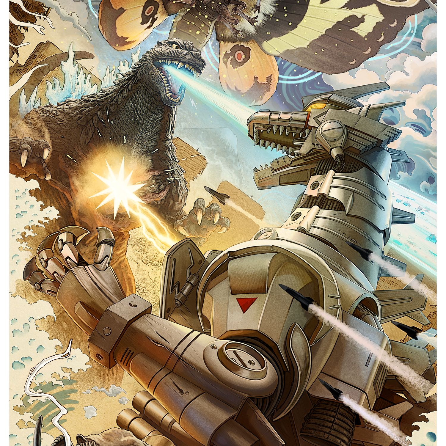 Pablo Olivera "Godzilla: Tokyo S.O.S." Art Print Variant