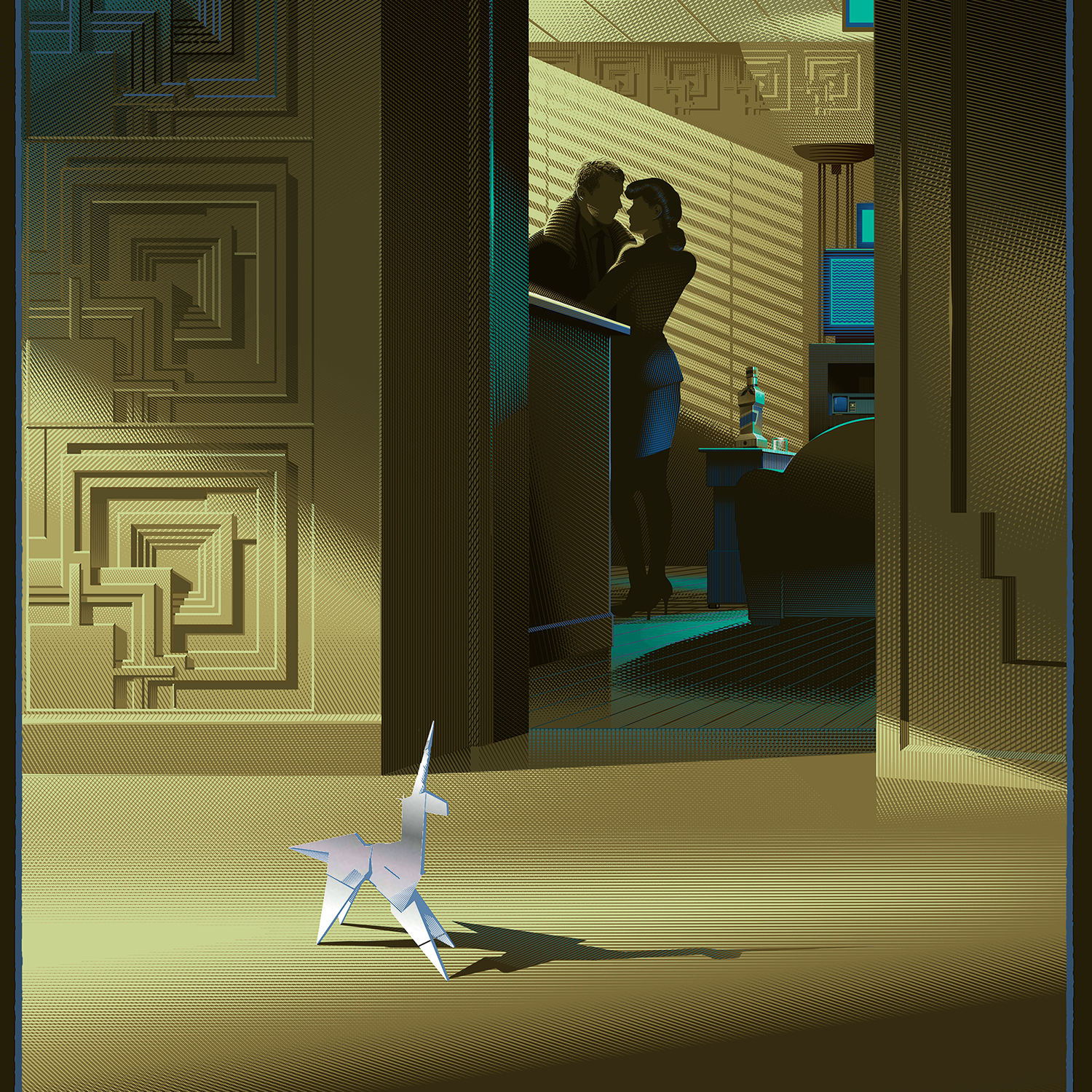 Laurent Durieux "Blade Runner (Memories in Green)" Variant