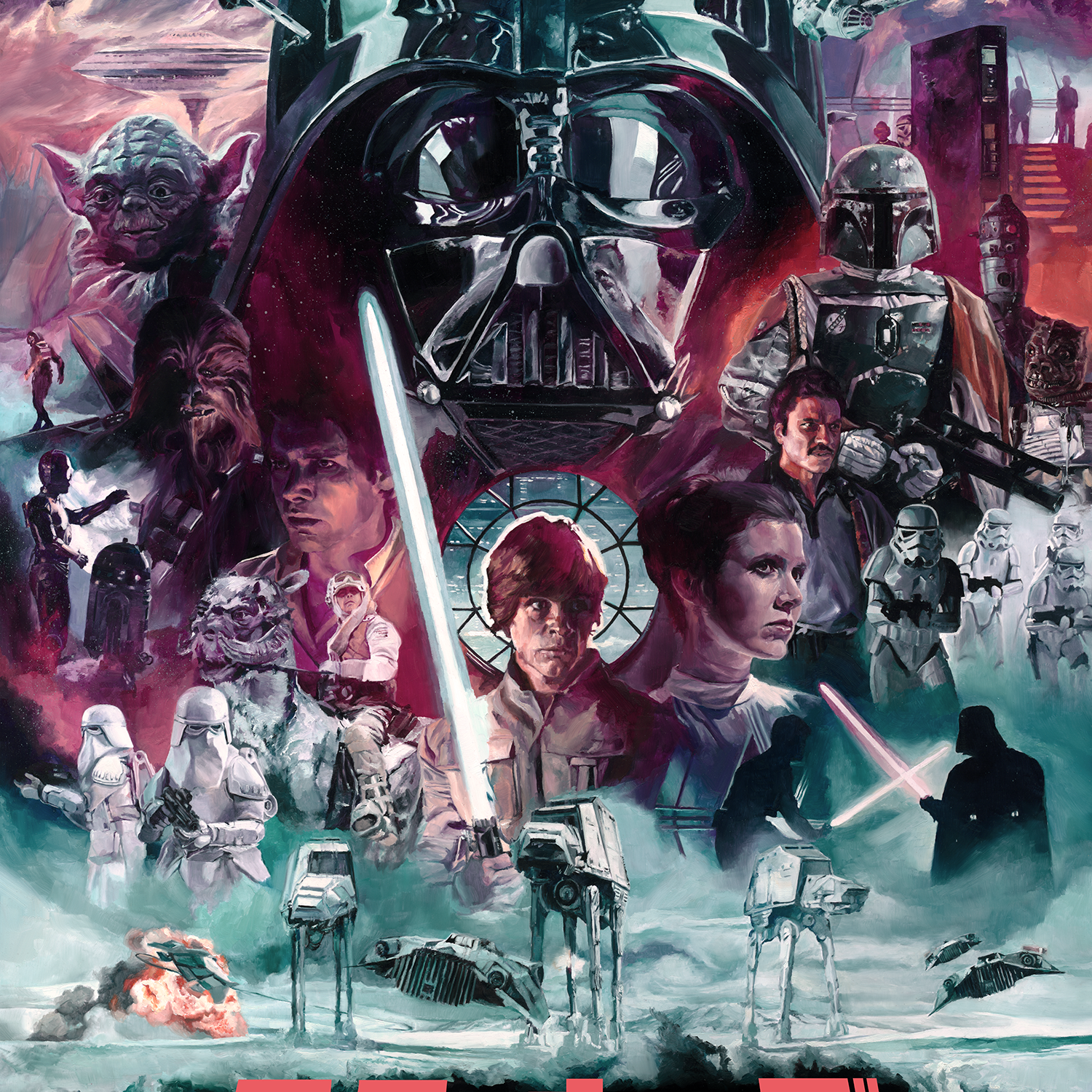 Chris Valentine "Galactic Adversaries (Empire Strikes Back)" Japanese Variant