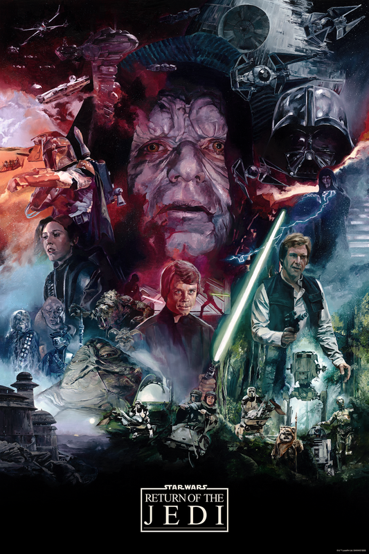 Chris Valentine "The Rebellion's Heroic Stand (Return of the Jedi)" Acrylic Panel Print