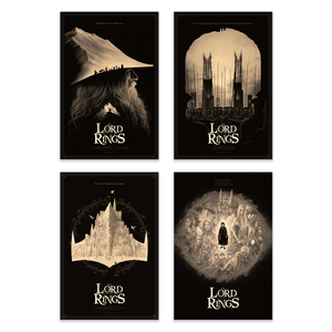 Phantom City Creative "The Lord of the Rings" Acrylic Panel Print - Variant SET