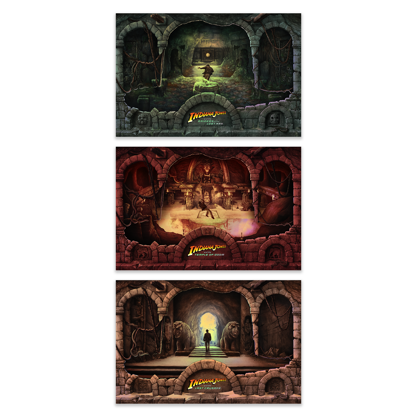 Andrew Rowland "Indiana Jones Trilogy" Foil Variant - SET