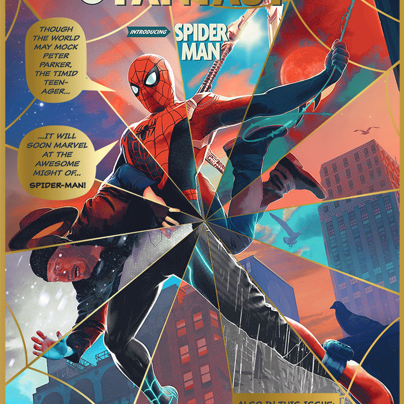 Juan Ramos "Web of Worlds" Gold Foil Variant