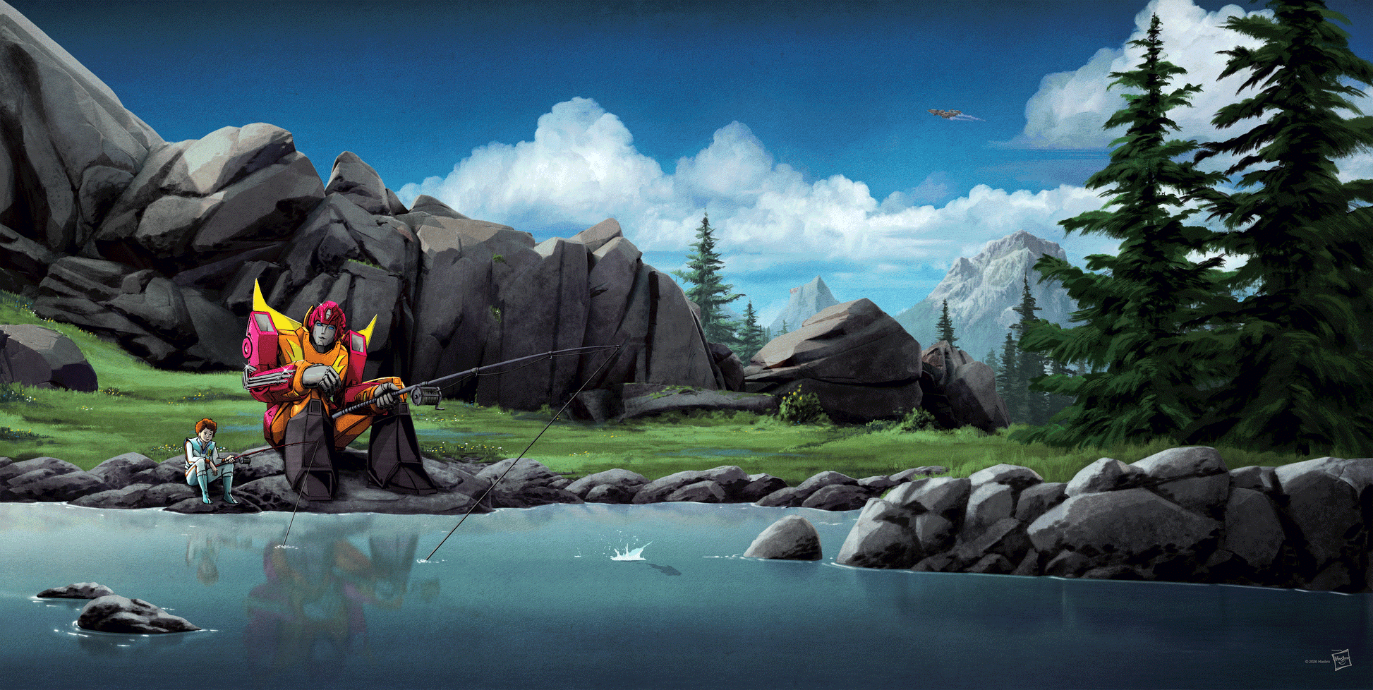 Matt Ferguson "Transformers: Hot Rod" Aluminum Print