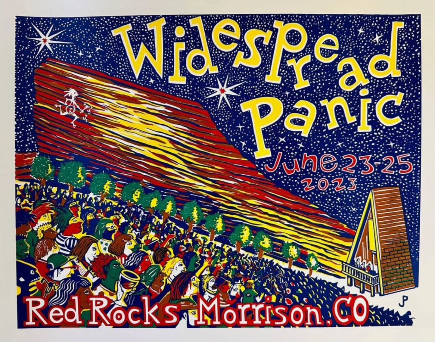 Jim Pollock "Widespread Panic - Red Rocks" [LOTTERY ENTRY]