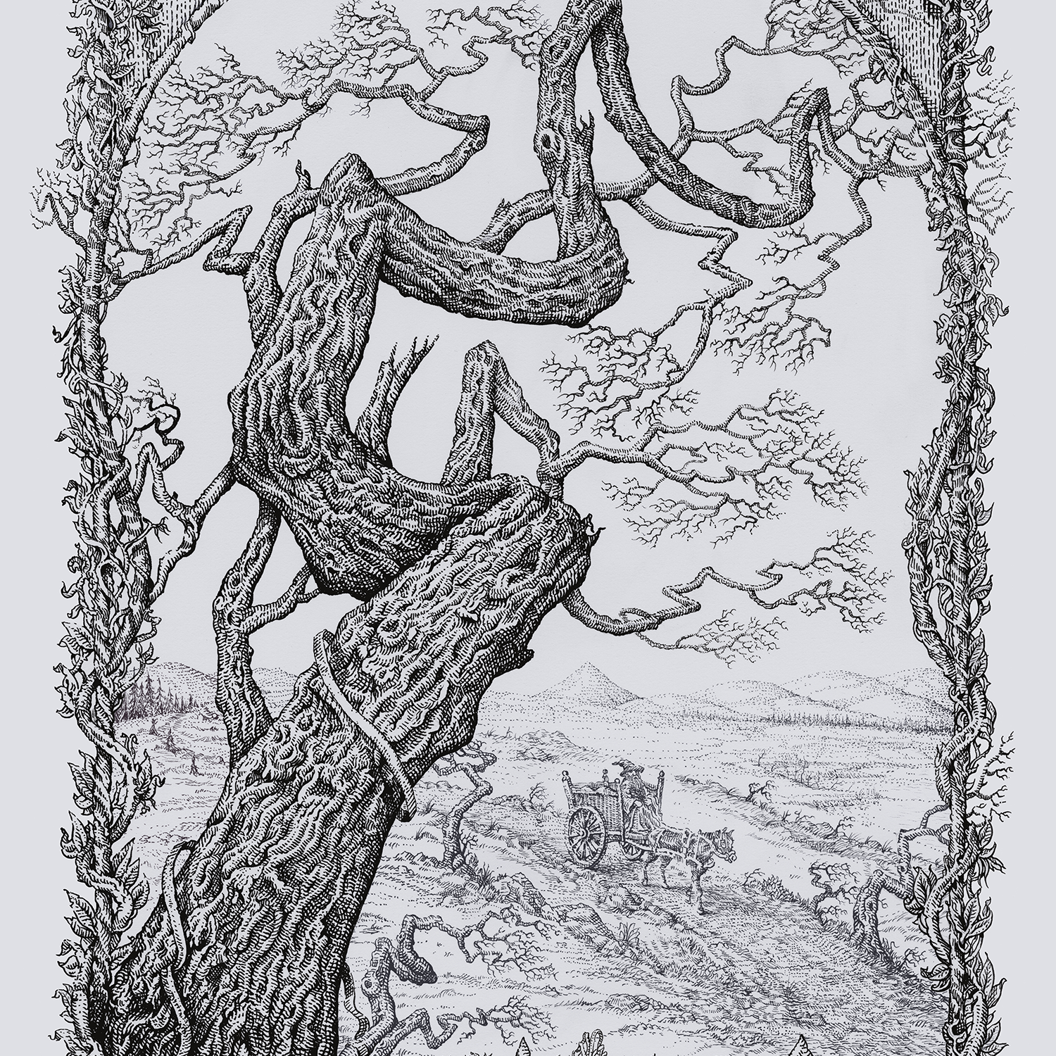 David Welker "A Wizard Is Never Late (The Fellowship of the Ring)" Line Art Variant
