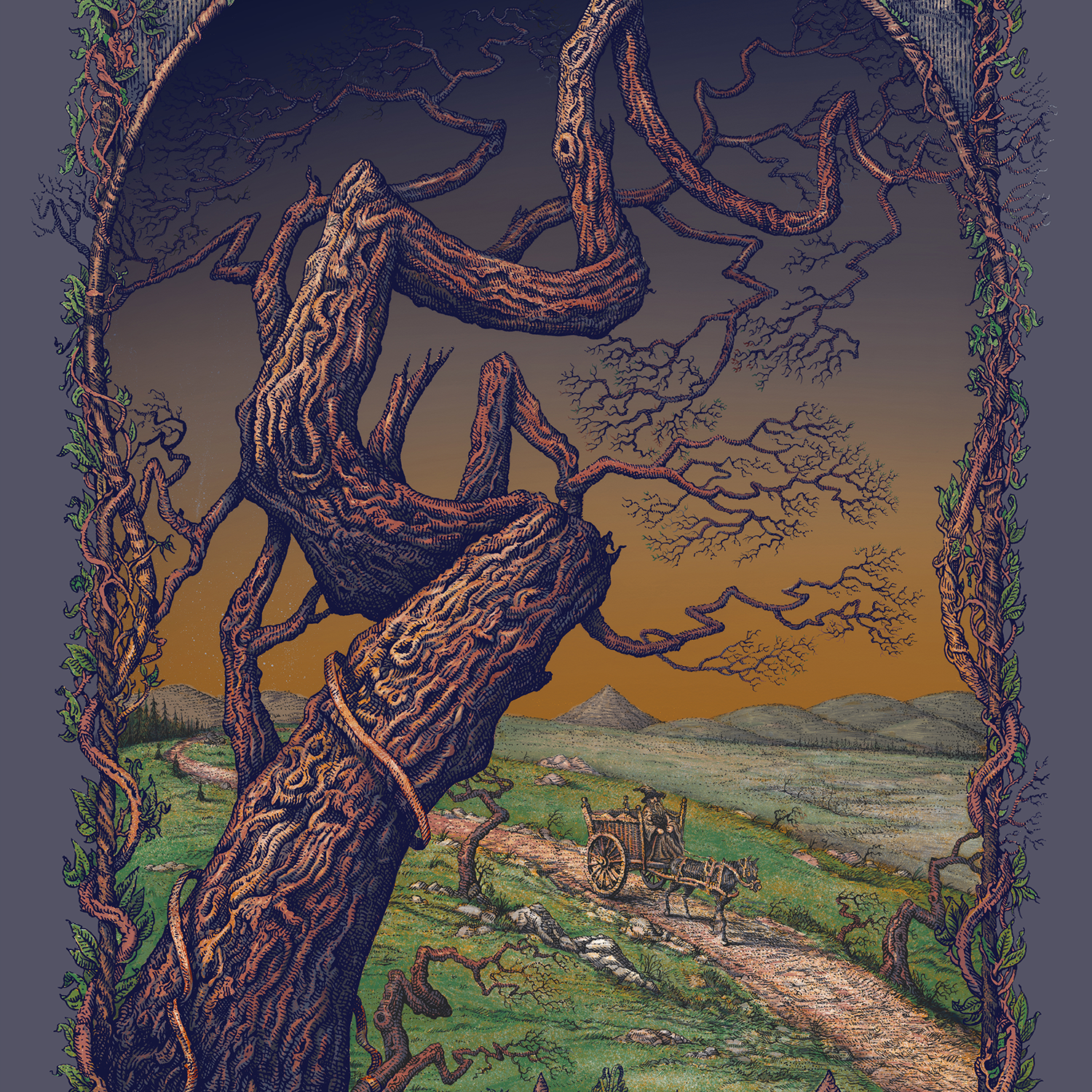 David Welker "A Wizard Is Never Late (The Fellowship of the Ring)" Sunset Variant