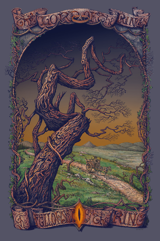 David Welker "A Wizard Is Never Late (The Fellowship of the Ring)" Sunset Variant