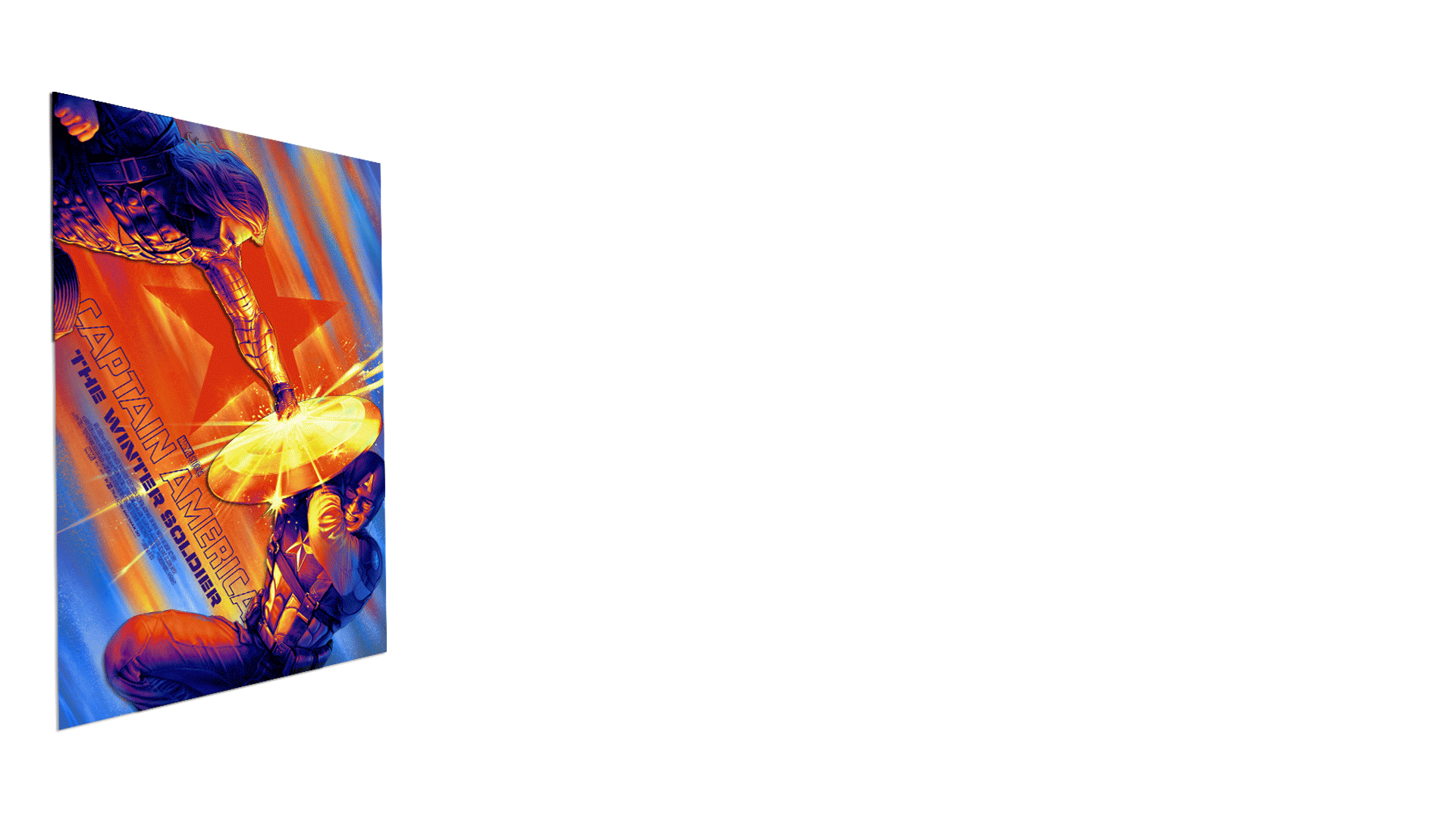 Robert Laskey "Captain America: The Winter Soldier" Multi-Layer Acrylic