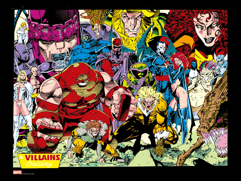 Jim Lee "X-Men Villains 20th Anniversary Cover" 3D Lenticular