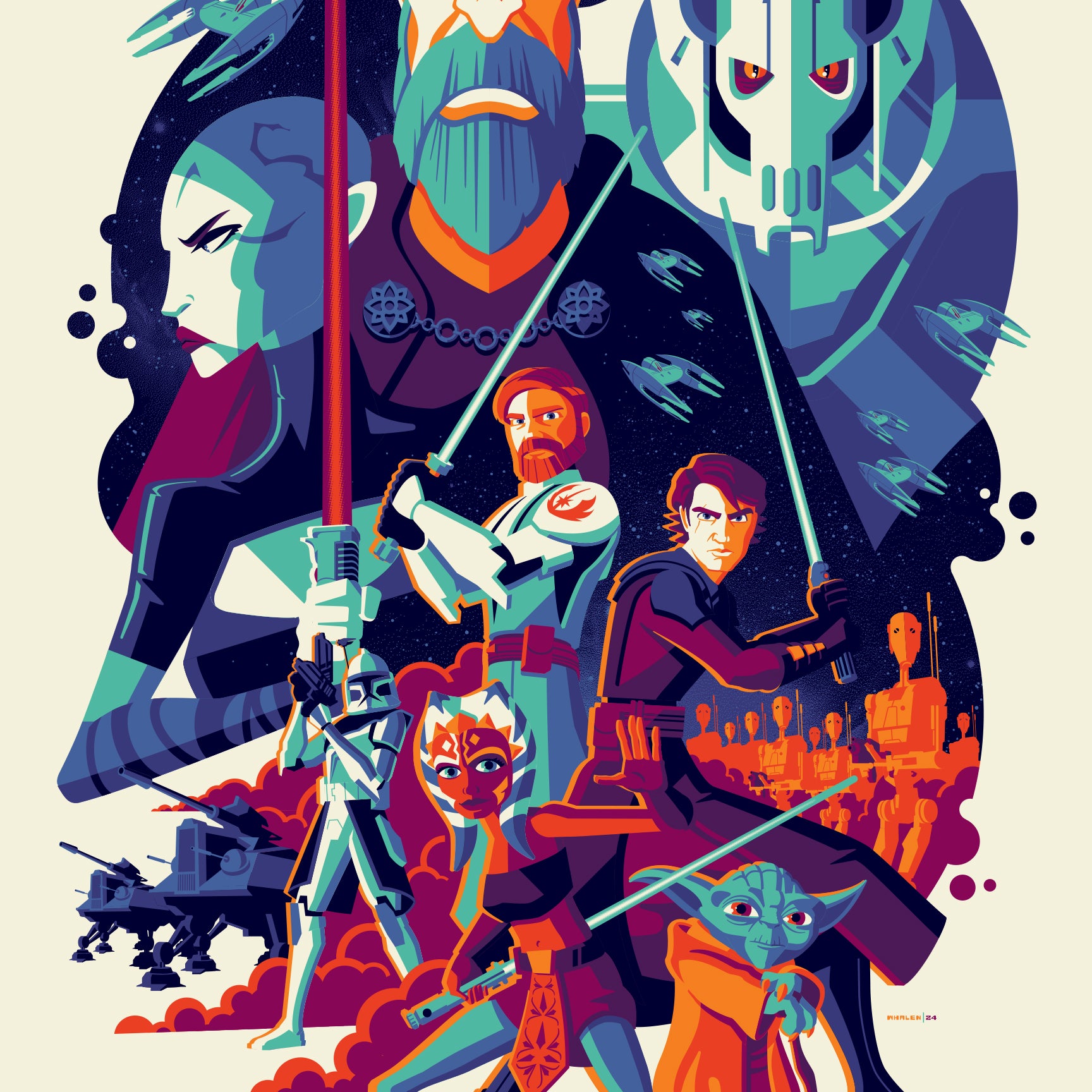 Tom Whalen "A Galaxy In Peril (The Clone Wars)"