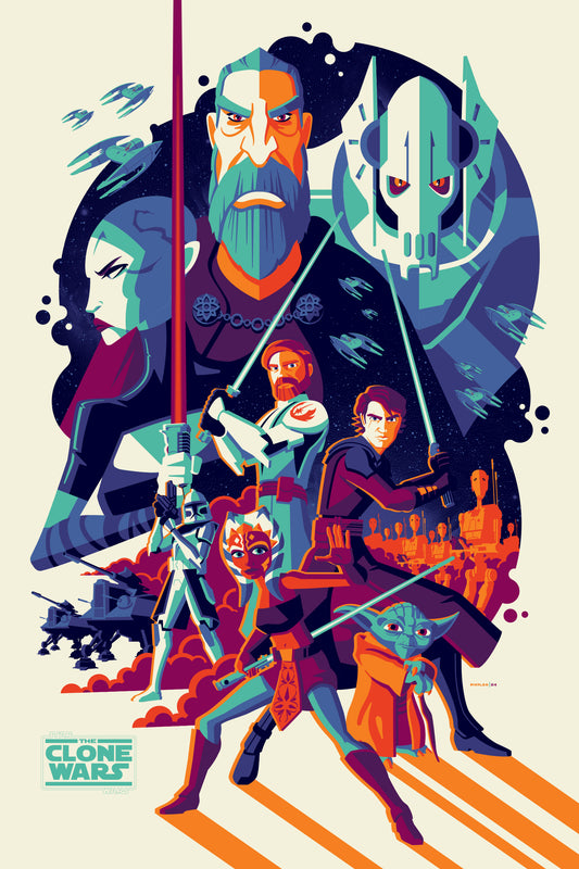 Tom Whalen "A Galaxy In Peril (The Clone Wars)"