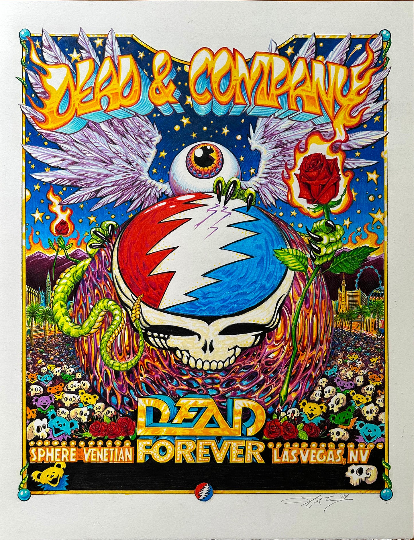 AJ Masthay "Dead & Co - Sphere Residency" Full Color OG