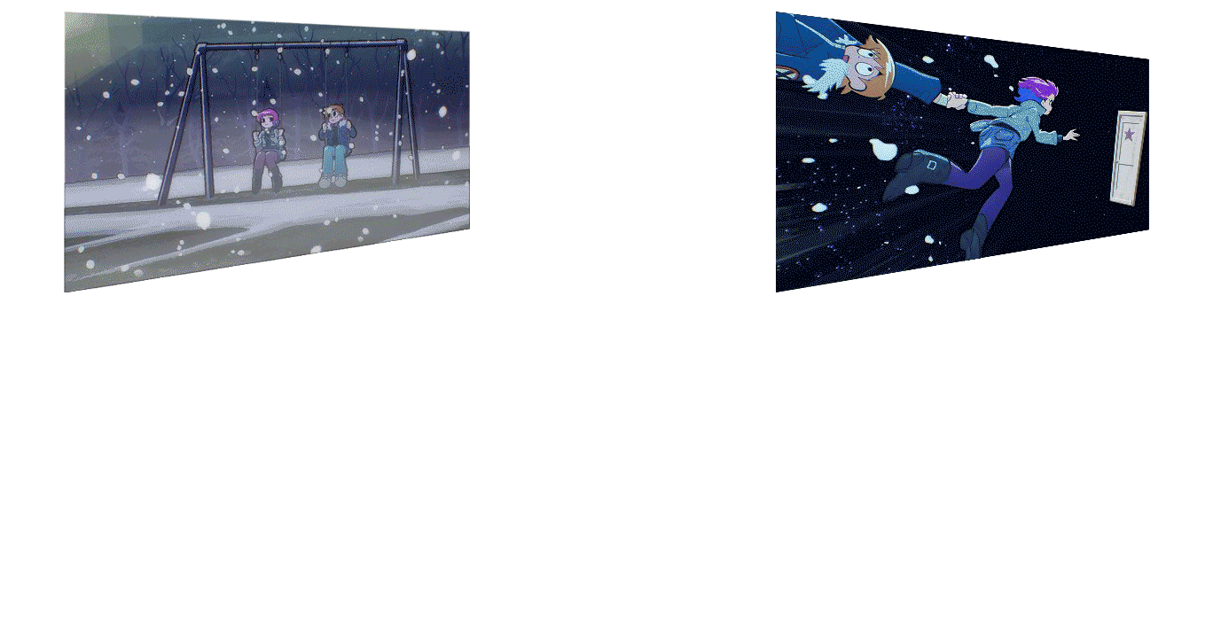 Scott Pilgrim Takes Off "Swings & Subspace Super Star" Multi-Layer Acrylic (SET)