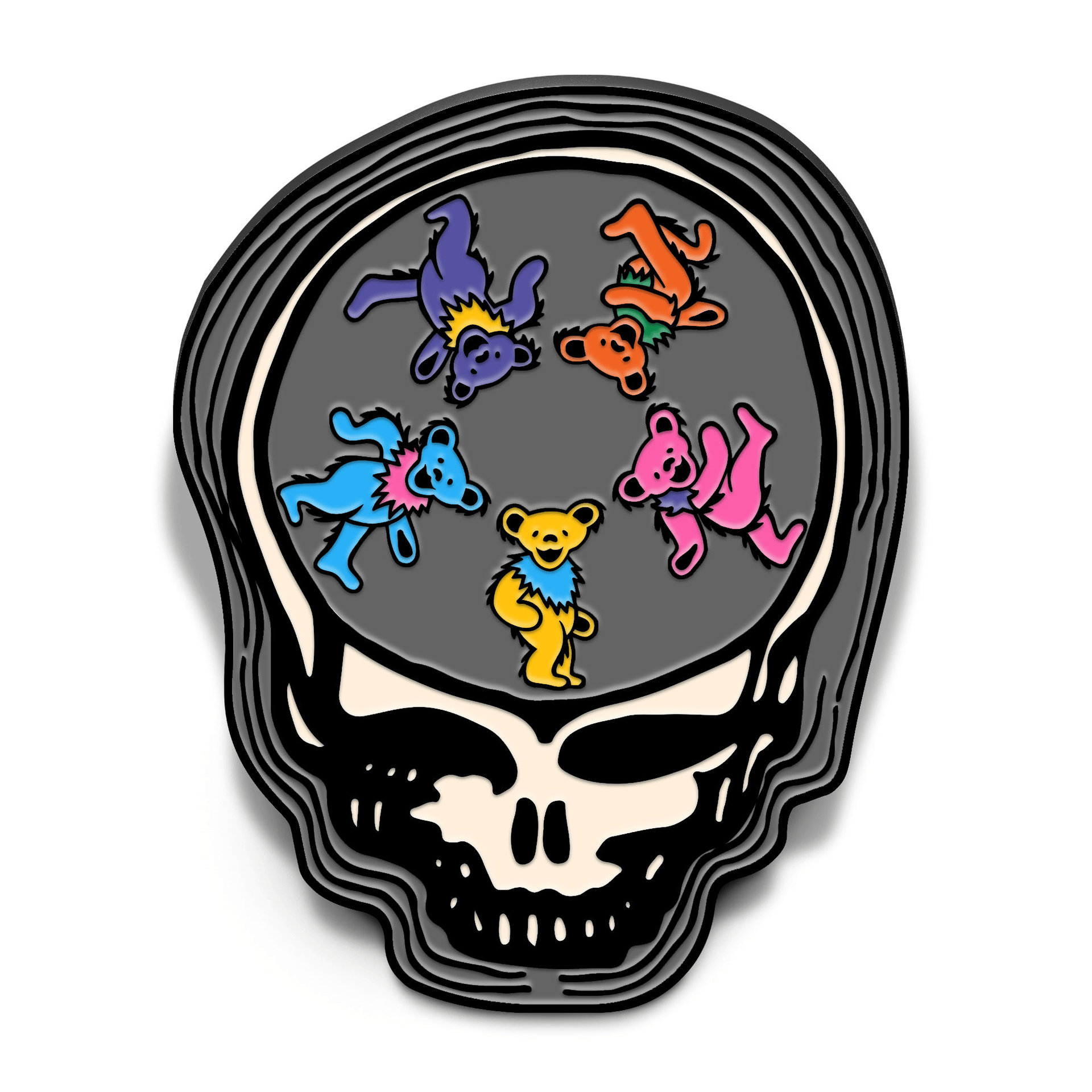 Grateful Dead - Dancing Bear - Enamel Pin SET + FREE PIN!