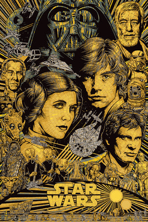 Todd Slater "Galactic Journey (Star Wars)" Antique Gold Variant