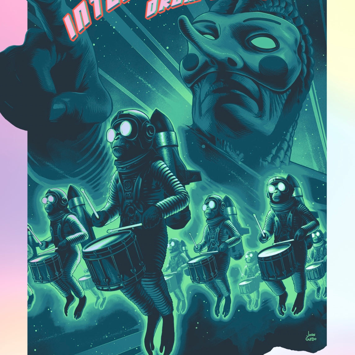 John Guydo "Primus - Drum Derby" Rainbow Foil Variant