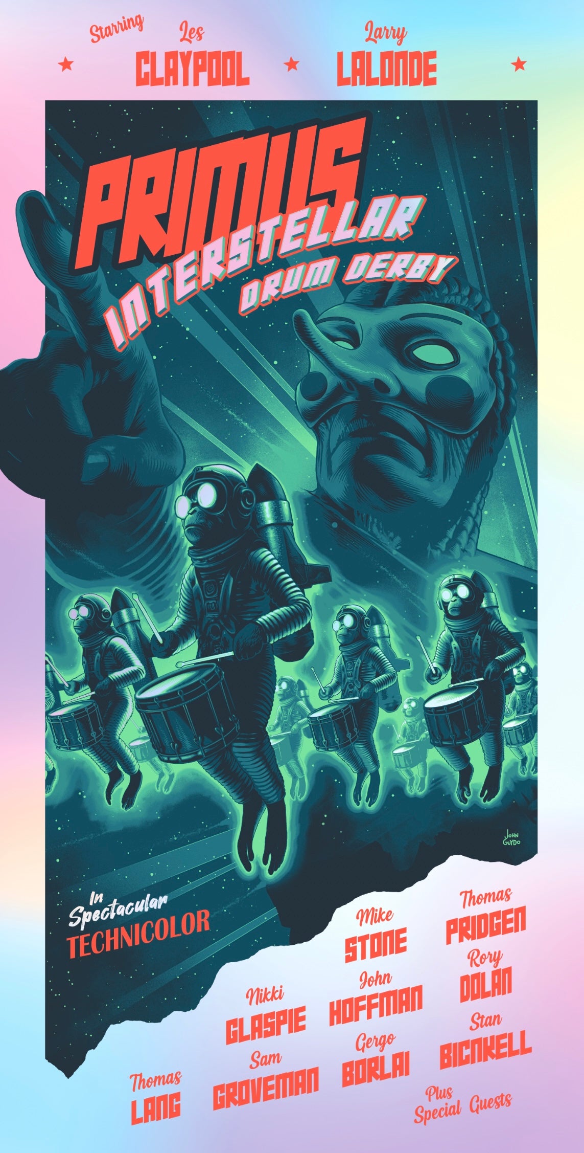 John Guydo "Primus - Drum Derby" Rainbow Foil Variant