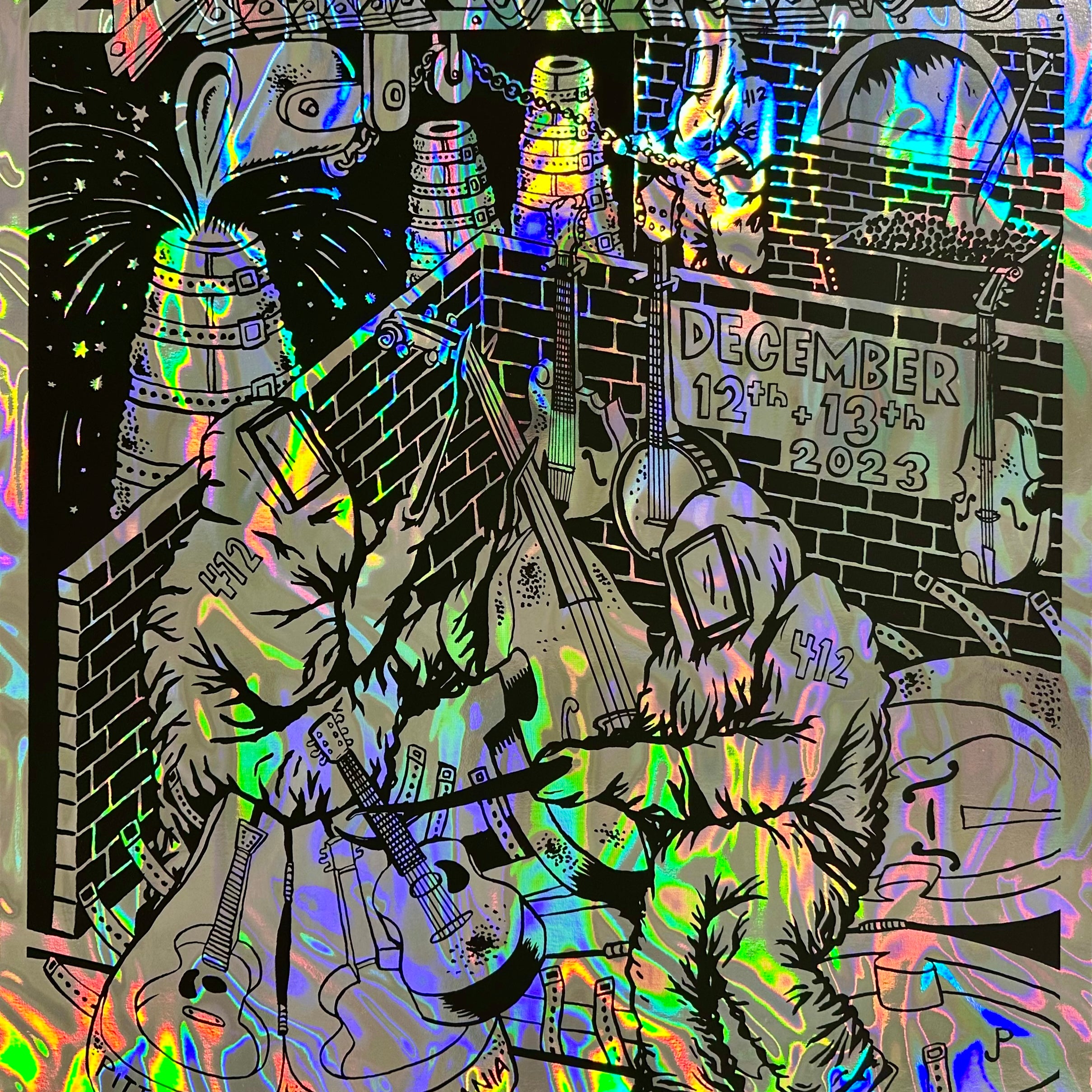 Jim Pollock "Billy Strings - Pittsburgh, PA" Keyline Foil - AE