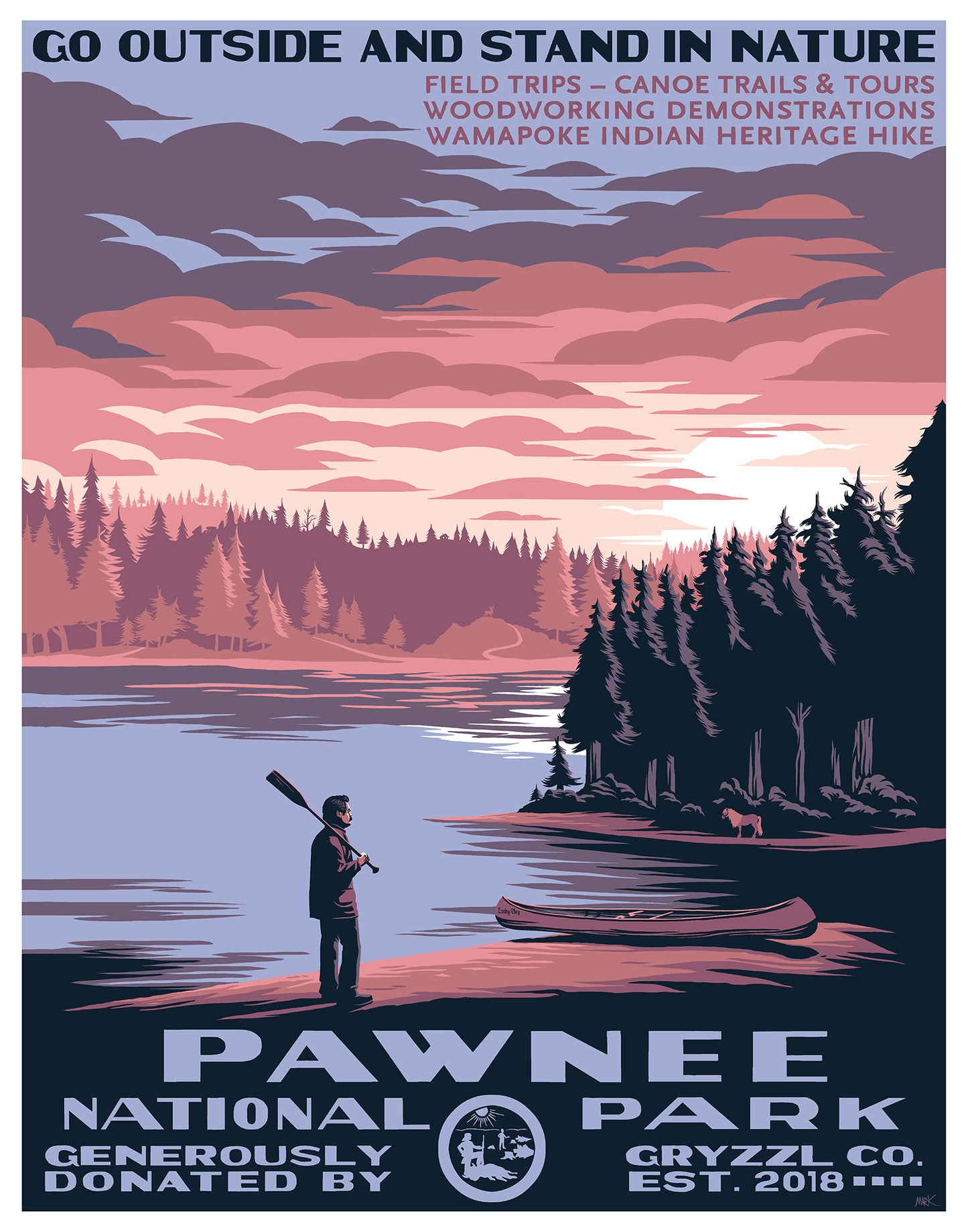 Mark Englert "Let's Get to Work (Pawnee National Park)" LAFD Charity Print