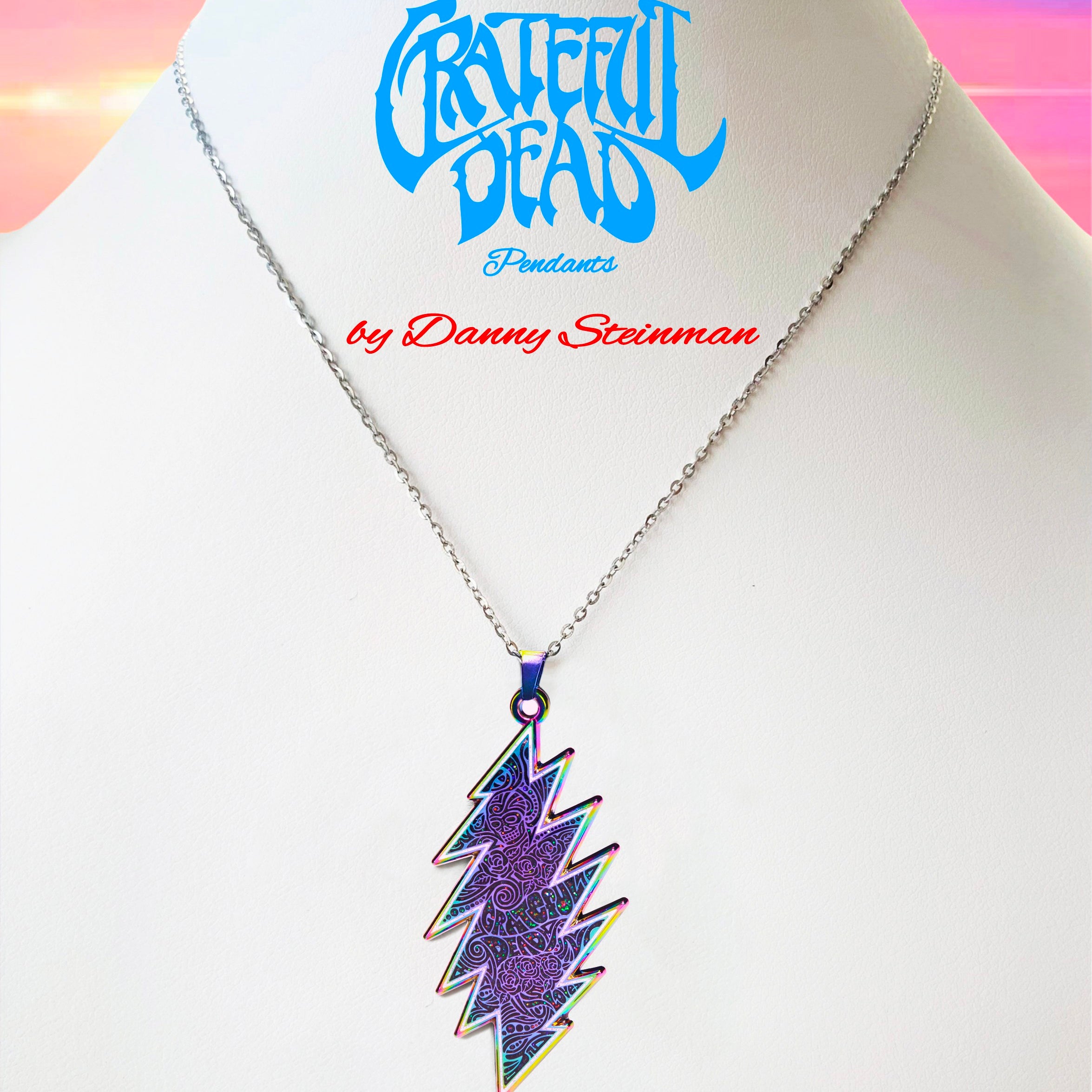 Danny Steinman "Grateful Dead 13-Point Bolt Enamel Pendant" Nebula