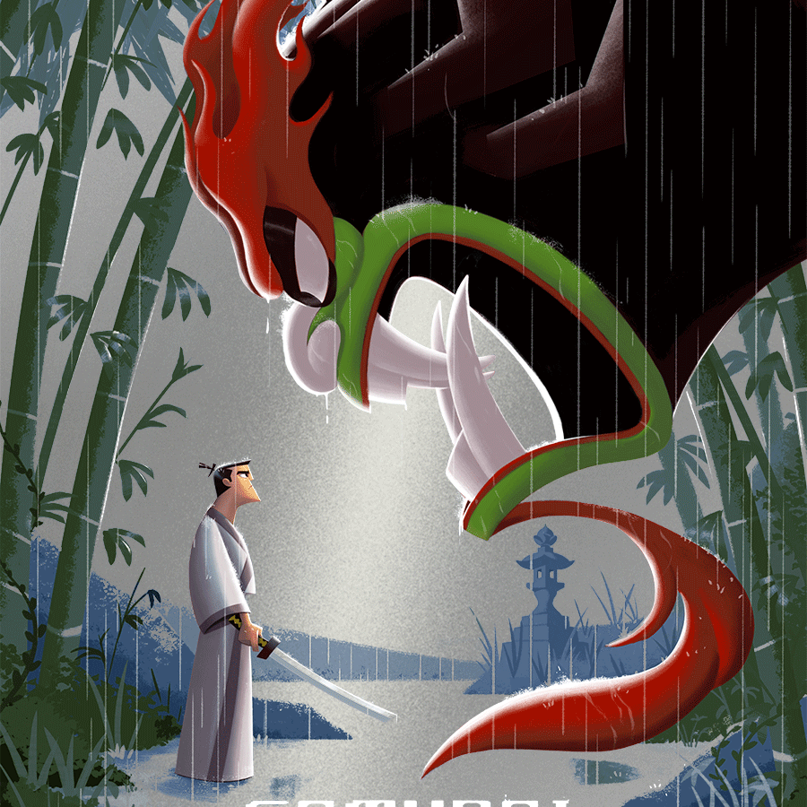 George Bletsis "Samurai Jack" Aluminum Print