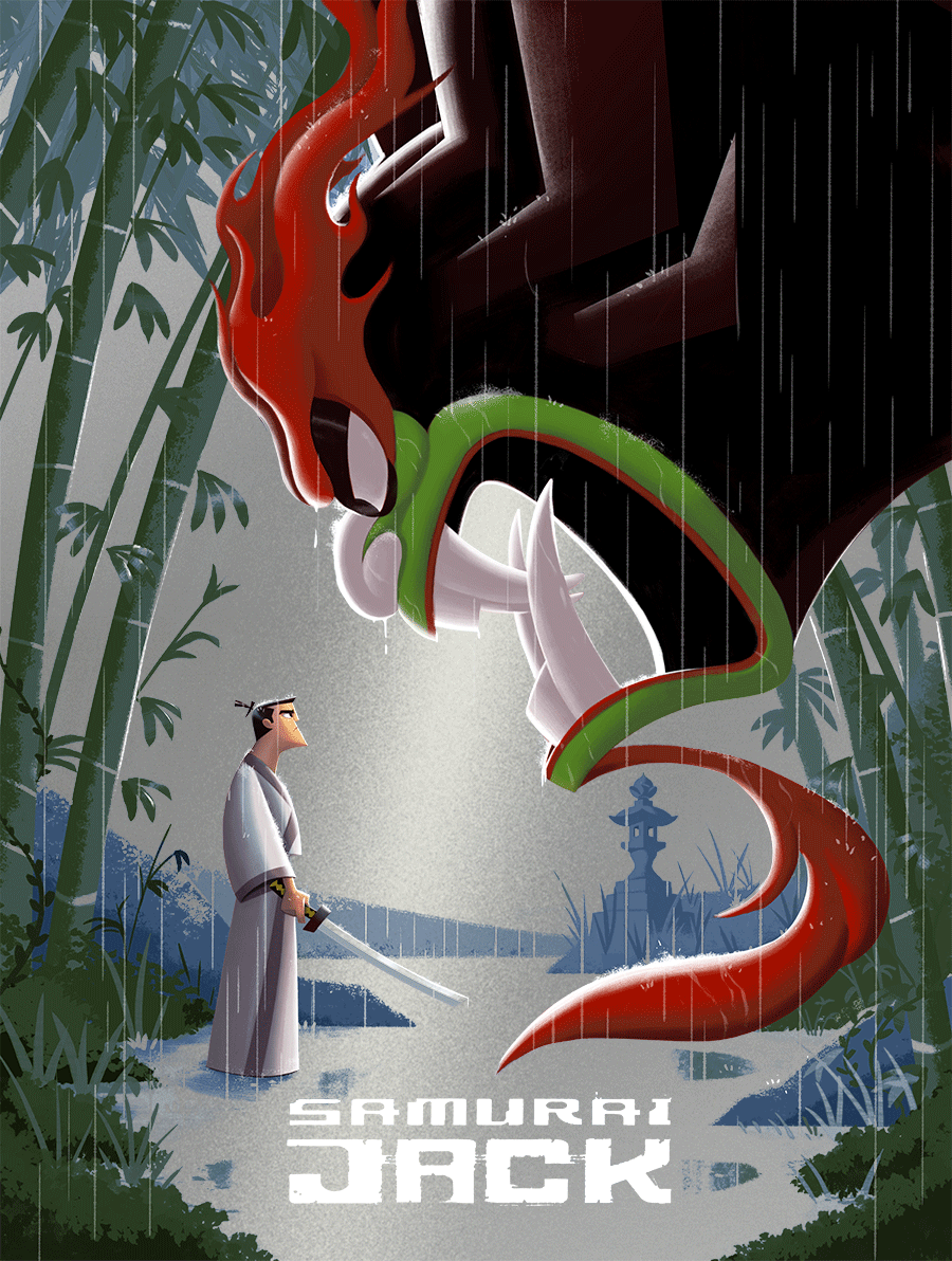 George Bletsis "Samurai Jack" Aluminum Print